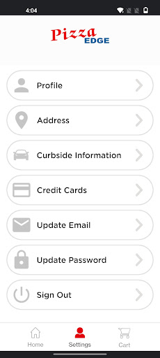 Screenshot of Pizza Edge