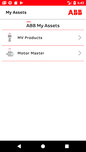 Android application My Assets IN screenshort