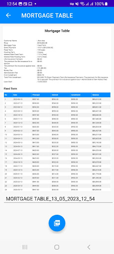 Loan Calculator Screen 3