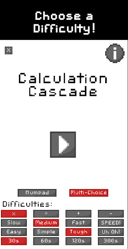 Android application Calculation Cascade screenshort