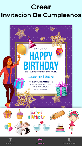Crea invitaciones de cumpleaños gratis online
