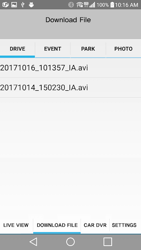 Blaupunkt DVR BP10 Screen 2
