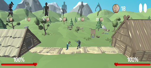 Android application War: Protect the Zombies screenshort