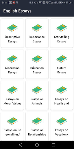 Android application 1000+ English Essays Offline screenshort