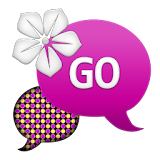 GO SMS - Purple Yellow Circles icon