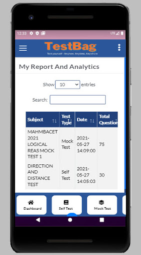 MAH MBA CET Online Test App