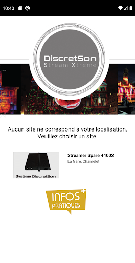 Android application DiscretSon screenshort