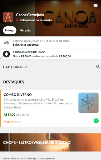 Canoa Cervejaria Screen 3