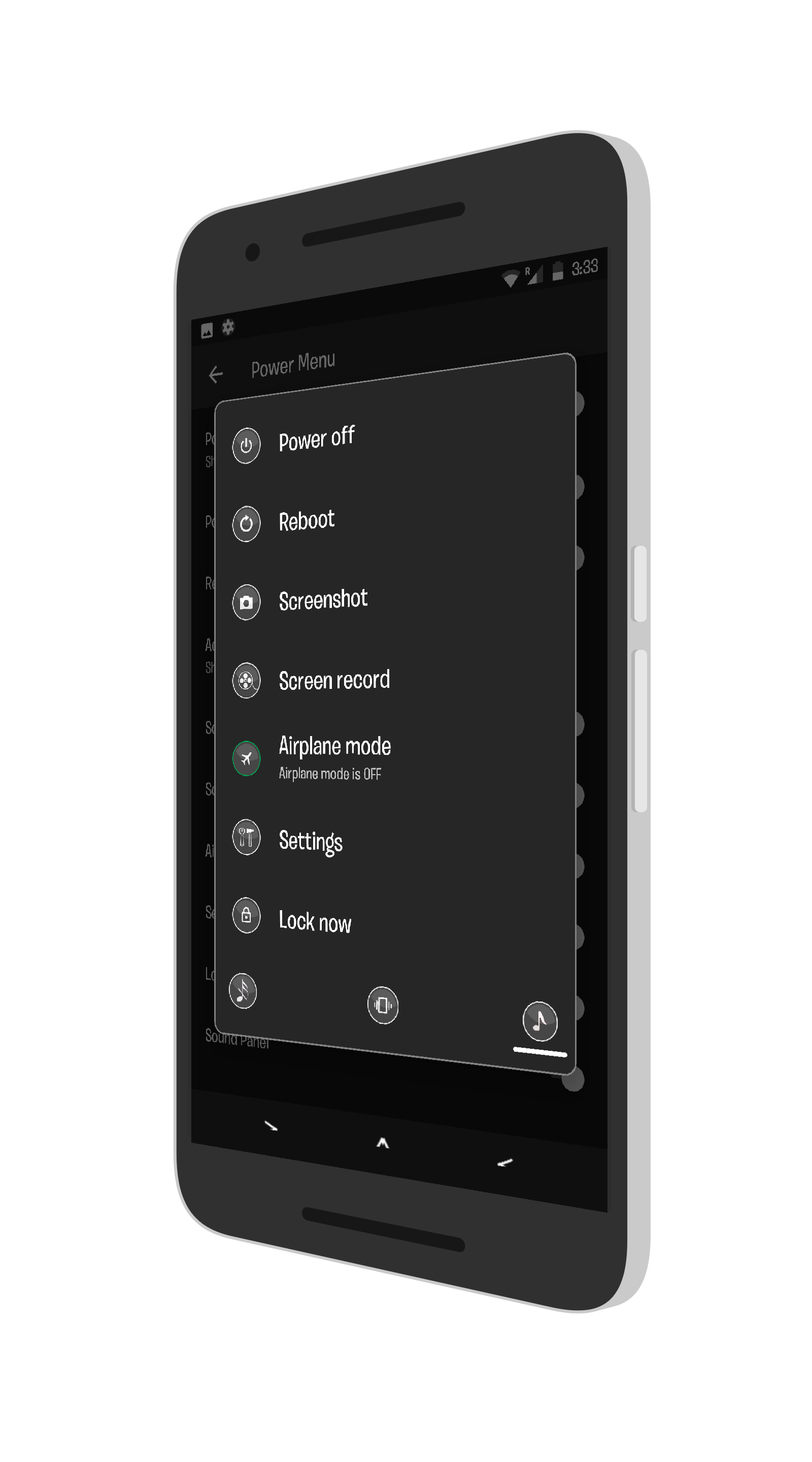 Android application Black lantern cm 12/13 theme screenshort