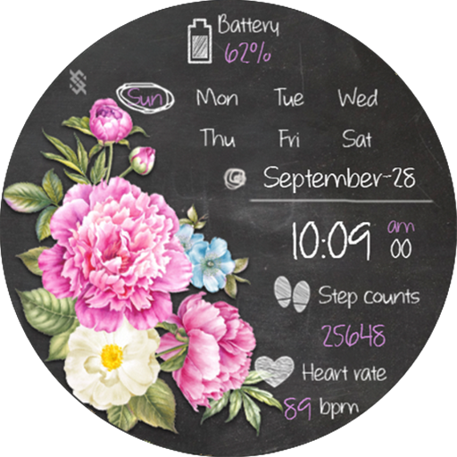BFF129- Blackboard Art Flower Download on Windows