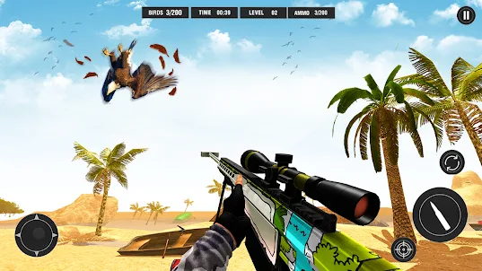 bird hunter: 狩り ゲーム 3d 現代銃 拳銃