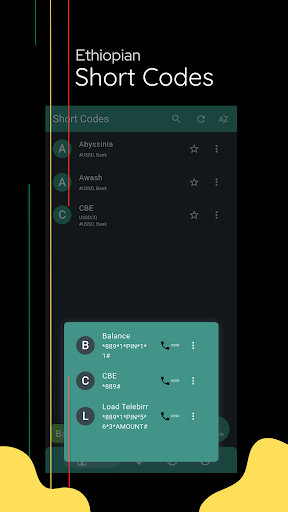 Ethio Short-Codes Screenshot 1 - AppWisp.com