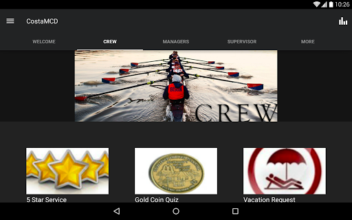 Screenshot of Costa Ent Employee App