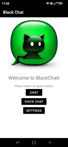 Android application BlackChat screenshort