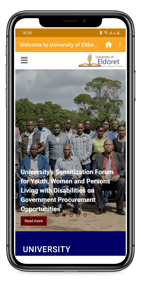 #6. Eldoret University App (Android) Door: CloudSoft Ltd