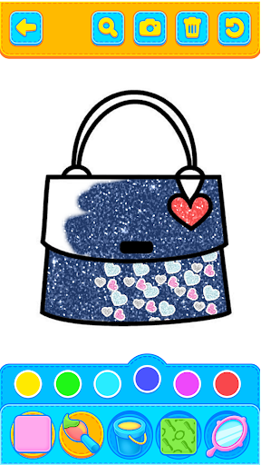 Glitter Beauty Coloring Book Screen 2