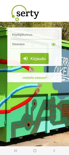 Android application SERTY Tilaus screenshort