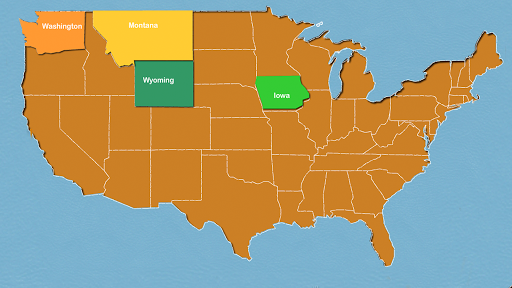 United States States Puzzle Screen 2