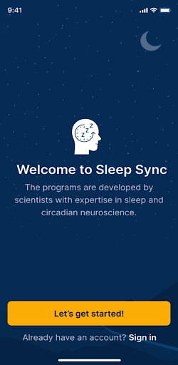 SleepSync - Trial Screen 2