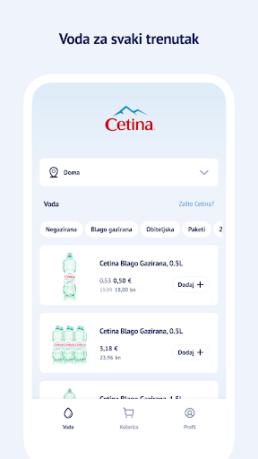 Android application Cetina screenshort