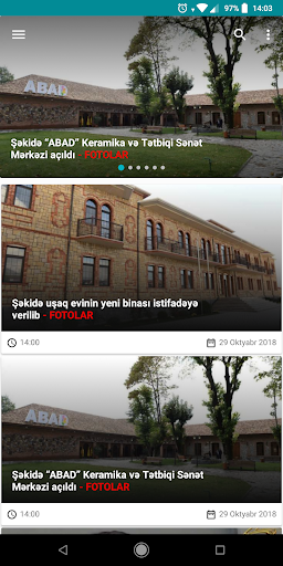 Android application Metbuat.az - Son Xəbərlər screenshort