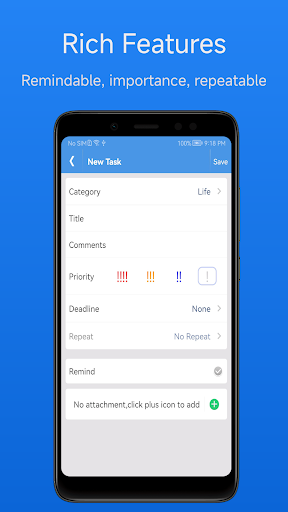 MTask : To-Do List Screen 2