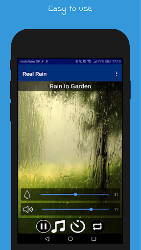 Android application Real Rain Sounds Relax & Sleep screenshort
