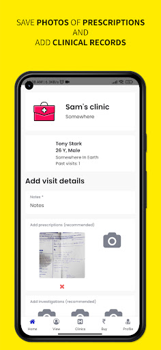 DocsDiary: Doctors diary Screen 2