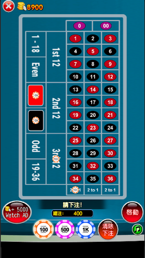 Roulette Casino Game Bar 777 Screen 3