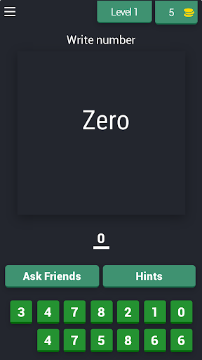 Android application Learning Numbers - Rewards screenshort