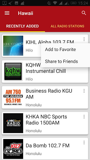 Hawaii Radio Stations - USA Screen 2