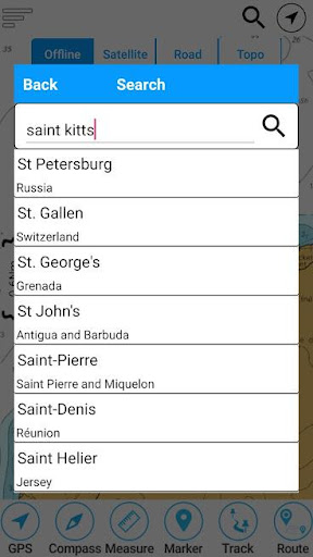 Saint Kitts & Nevis GPS Charts Screen 2
