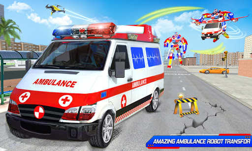 Ambulance Dog Robot Car Game apkpoly screenshots 4
