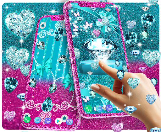 Turquoise diamonds wallpapers Screen 3