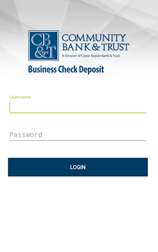 Android application Community Bank Business Deposi screenshort