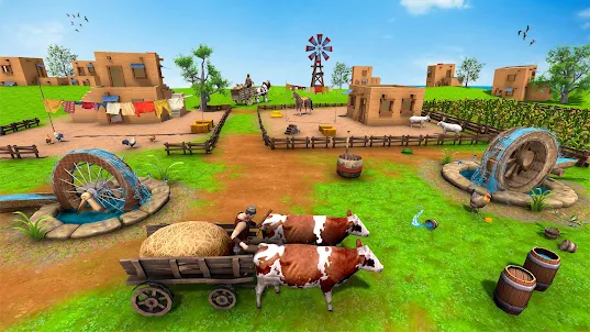 Agricultor aldeia moderna