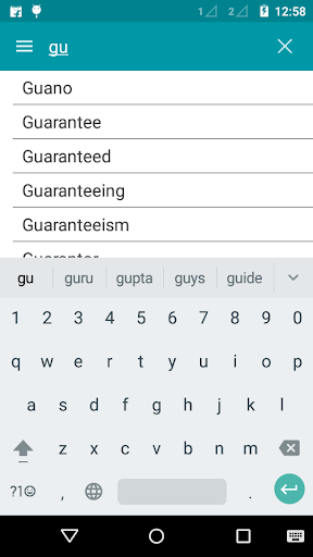 English To Gujarati Dictionary Screen 2