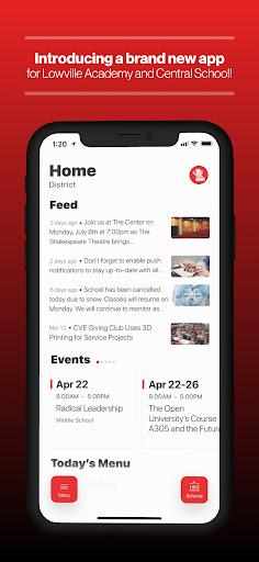 Android application Lowville Academy screenshort