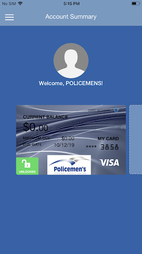 PFCU Visa Screen 2