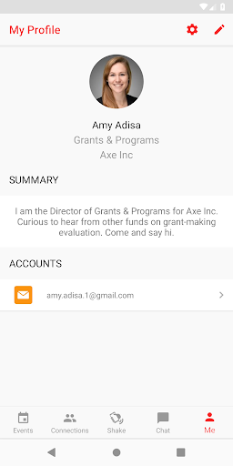 Screenshot of TACA Connect