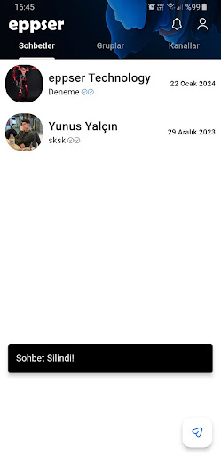 Android application eppser Messenger screenshort