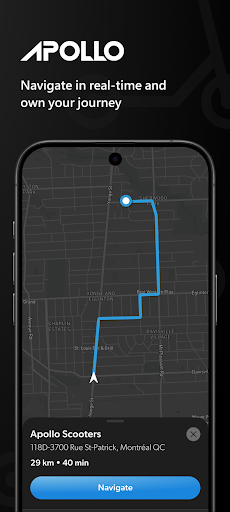 Android application Apollo Scooters screenshort