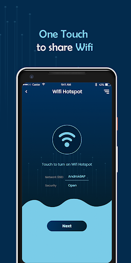 Android application Tether Wifi Hotspot screenshort