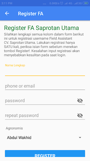 Saprotan FA Report Screen 2