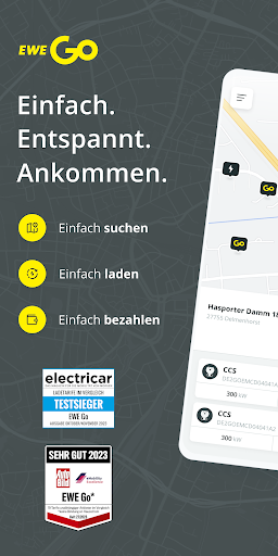 Android application EWE Go - Charge electric car screenshort