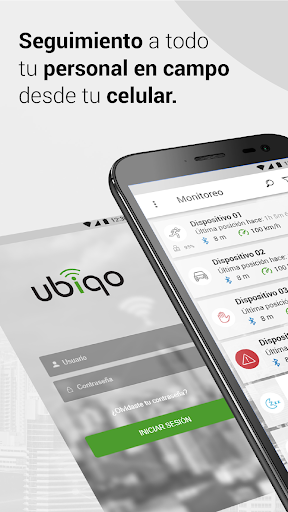 Android application Ubiqo Monitoreo screenshort