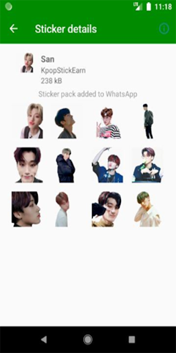 Sticker Chat San KPOP Cute