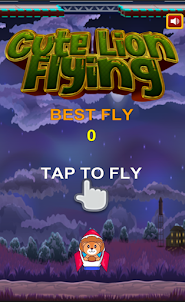 Cute Lion Flying Game