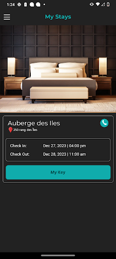 Android application Auberge des iles screenshort
