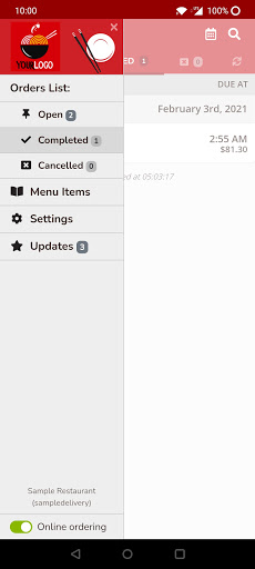 Chinese Menu Online Manager